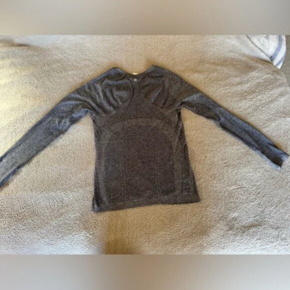 Athleta Momentum Seamless Heather Grey Top - Picture 6 of 9